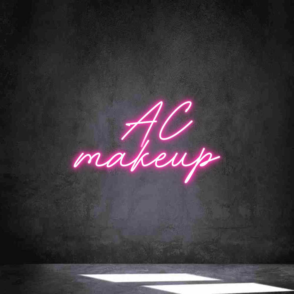 Neon personalizado: AC
makeup