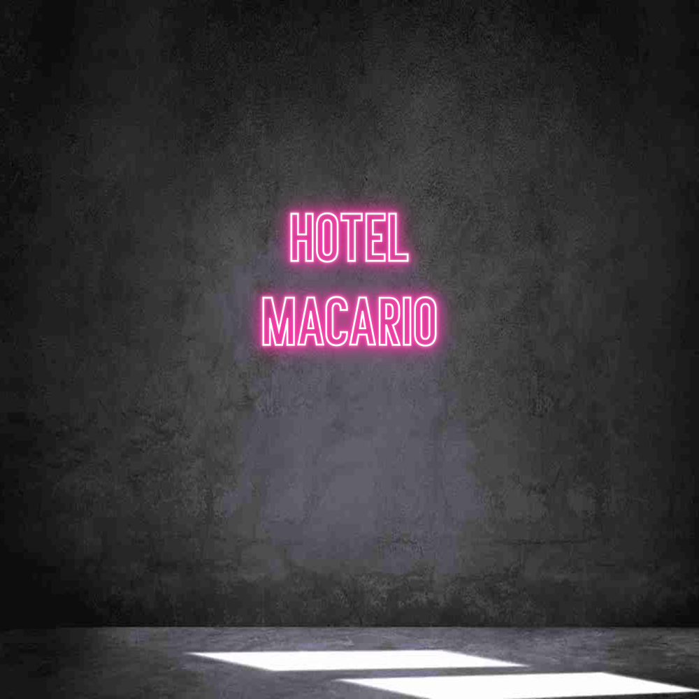 Neon personalizado: HOTEL
MACARIO