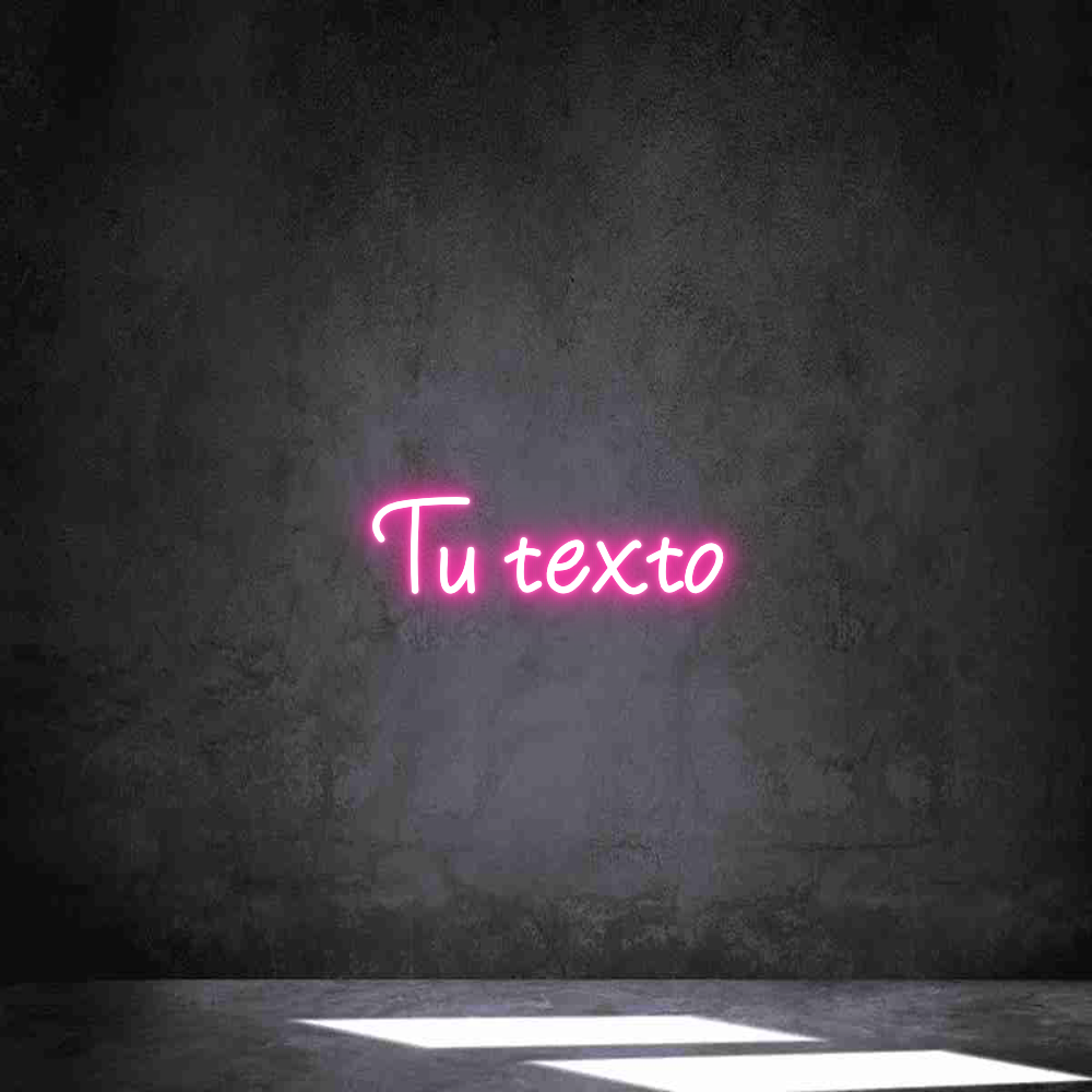 Neon personalizado: Tu texto