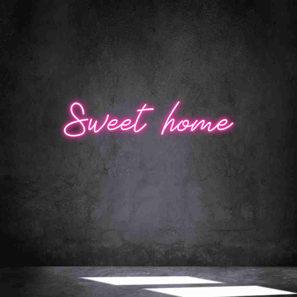 Neon personalizado: Sweet home