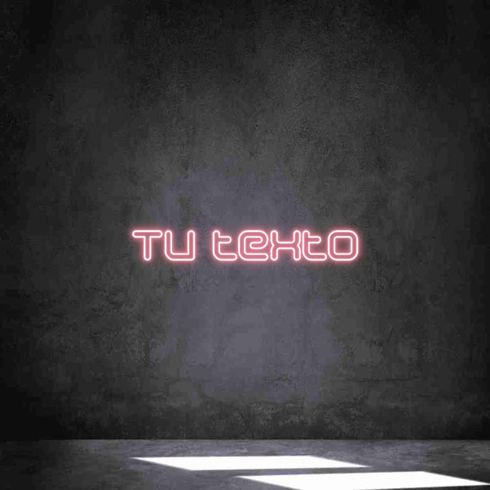 Neon personalizado: Tu texto