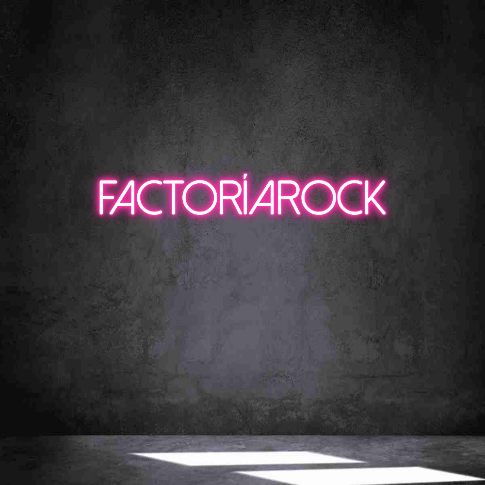 Neon personalizado: FACTORÍAROCK