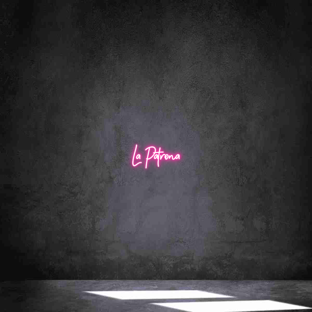Neon personalizado: La Patrona