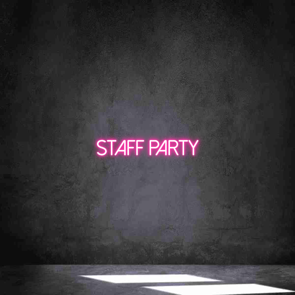 Neon personalizado: STAFF PARTY