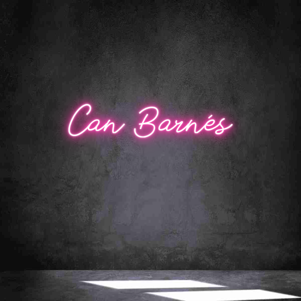 Neon personalizado: Can Barnés