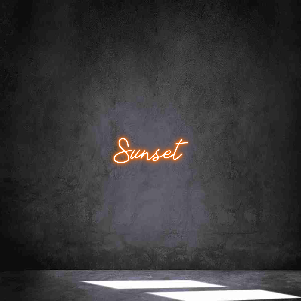 Neon personalizado: Sunset