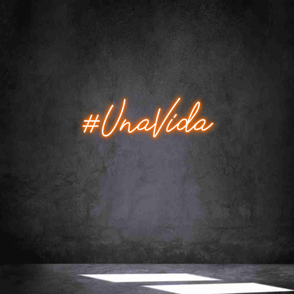 Neon personalizado: #UnaVida