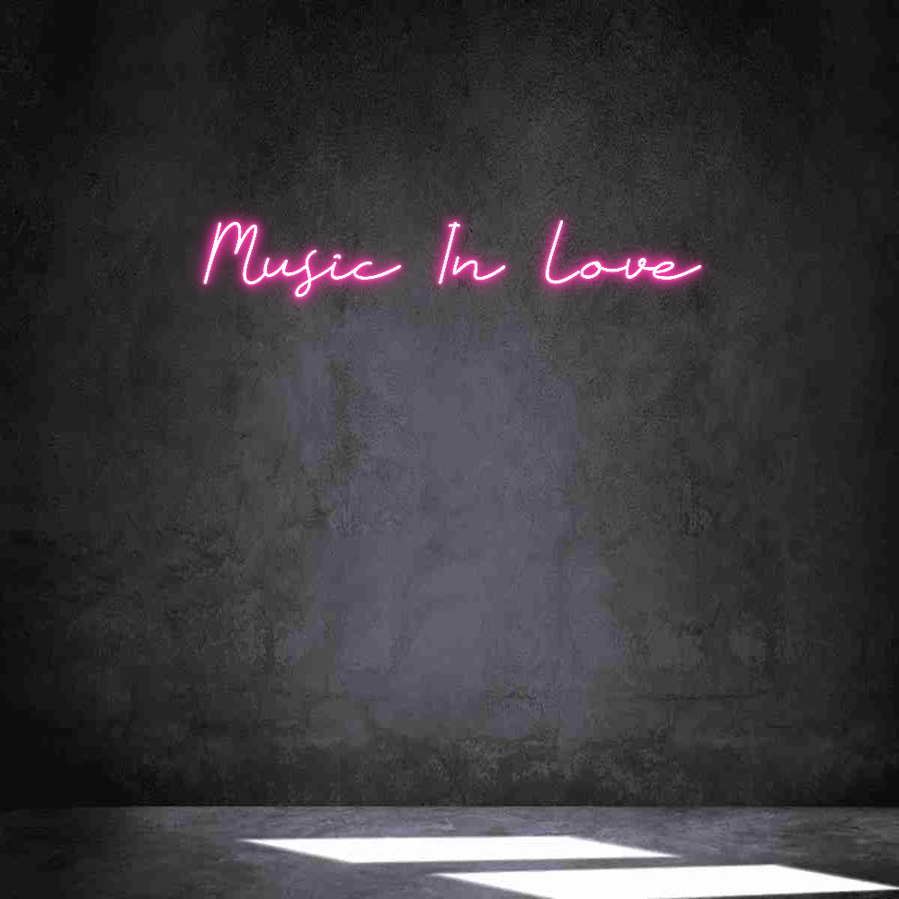 Neon personalizado: Music In Love...