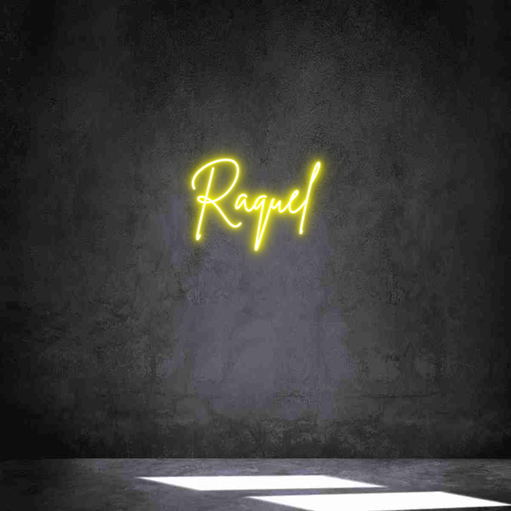 Neon personalizado: Raquel