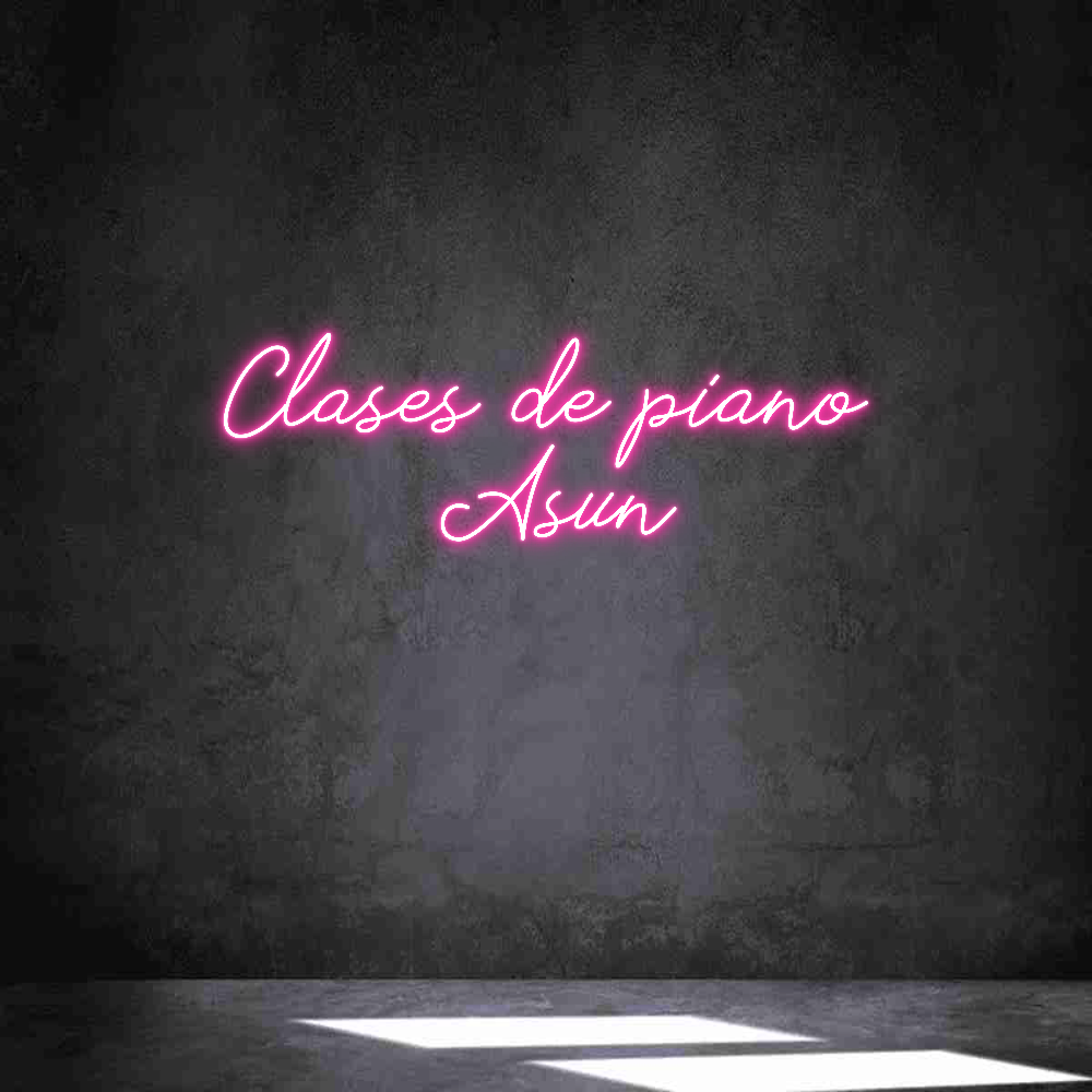 Neon personalizado: Clases de pia...