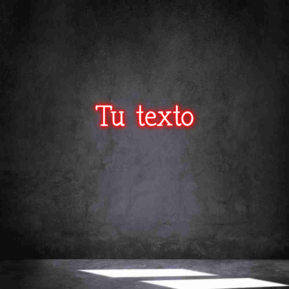 Neon personalizado: Tu texto