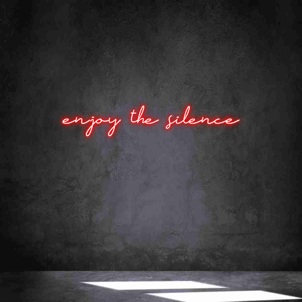 Neon personalizado: enjoy the sil...