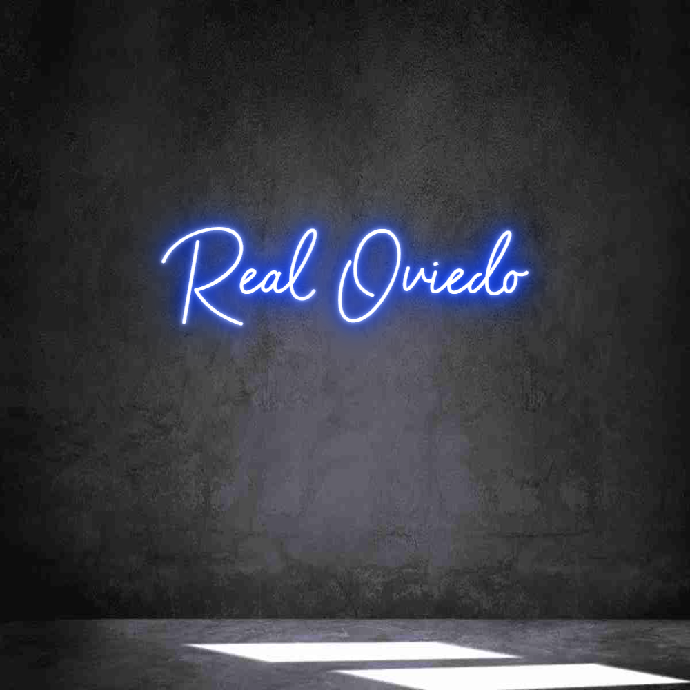 Neon personalizado: Real Oviedo