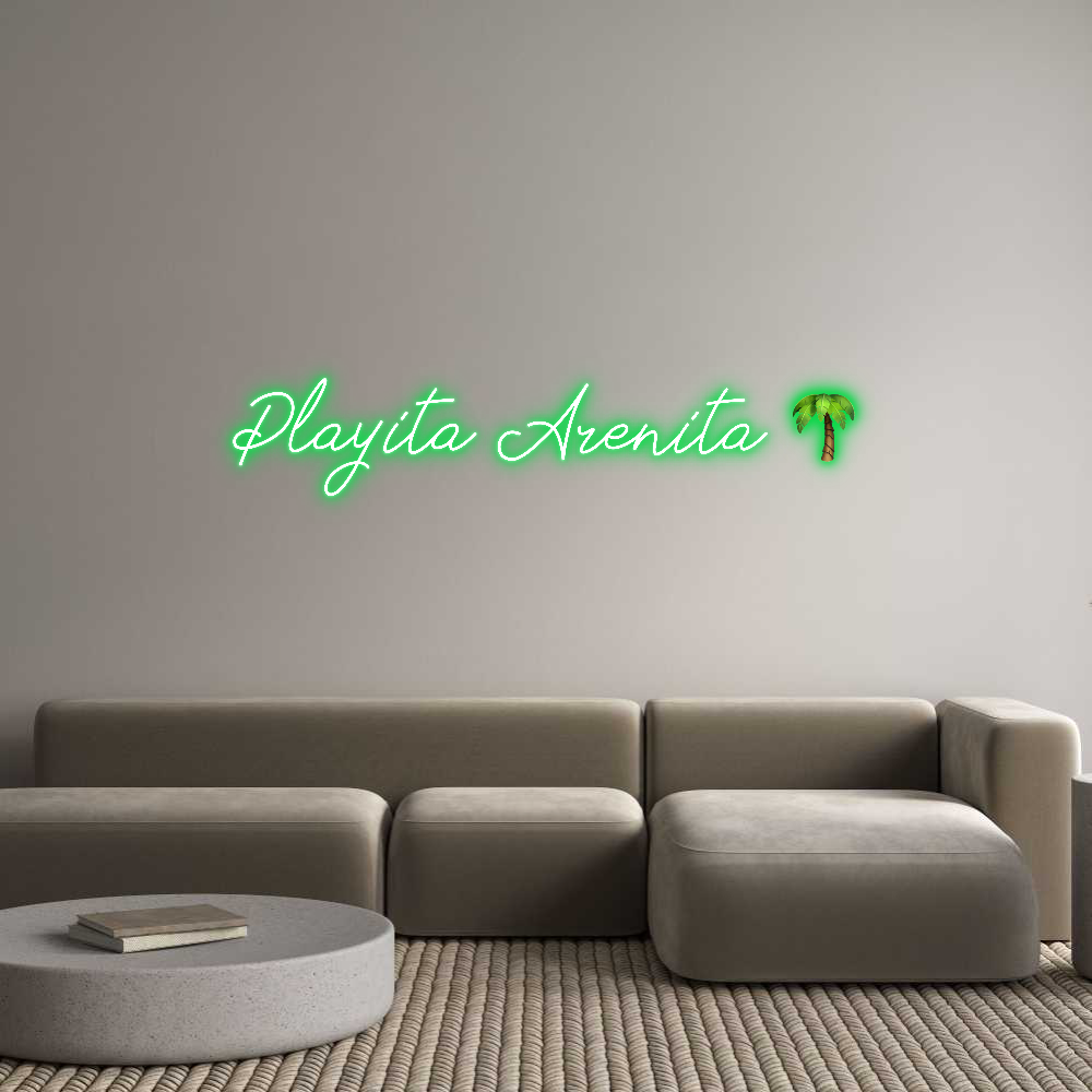 Neon personalizado: Playita Areni...