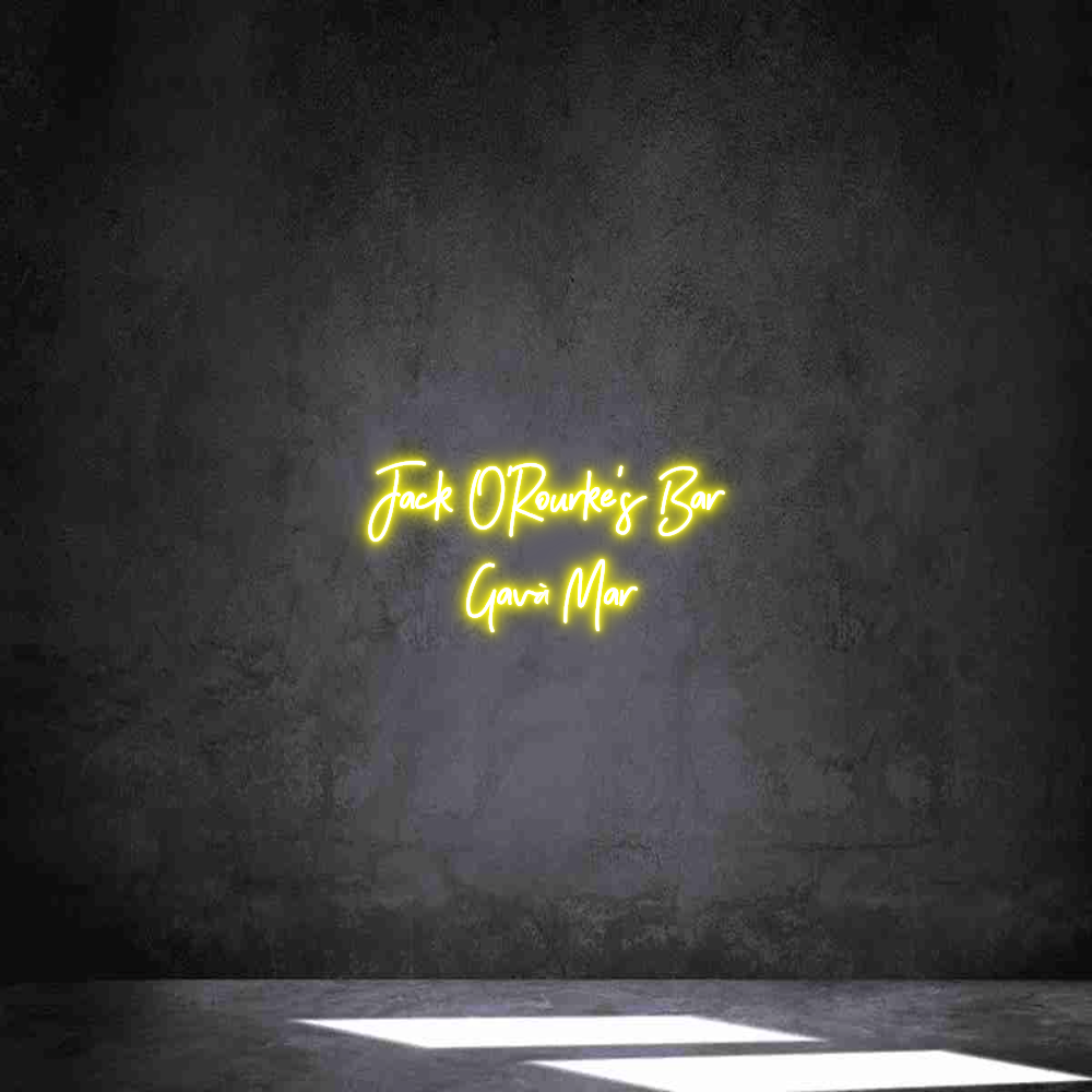 Neon personalizado: Jack O'Rourke...