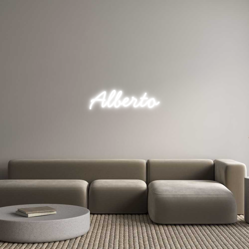 Neon personalizado: Alberto