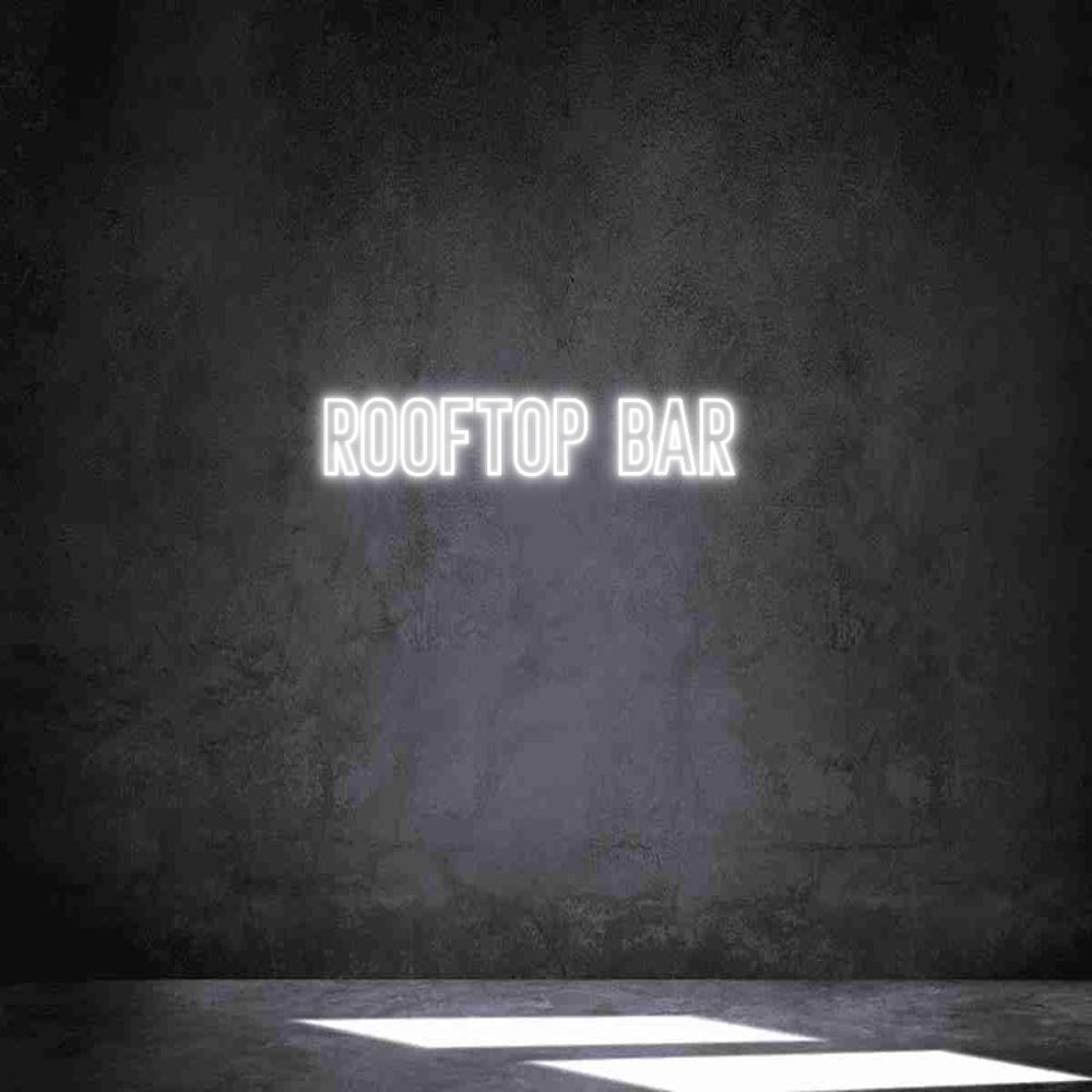 Neon personalizado: Rooftop Bar