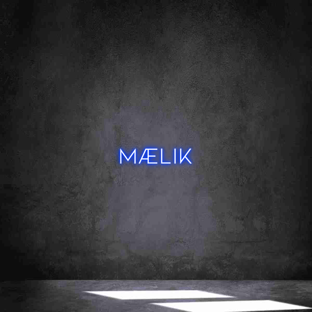 Neon personalizado: mælik