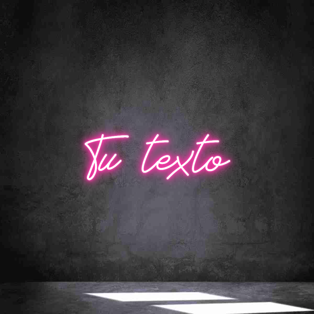 Neon personalizado: Tu texto