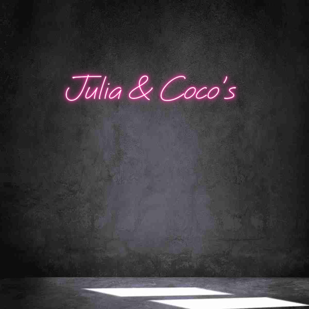 Neon personalizado: Julia & Coco'...