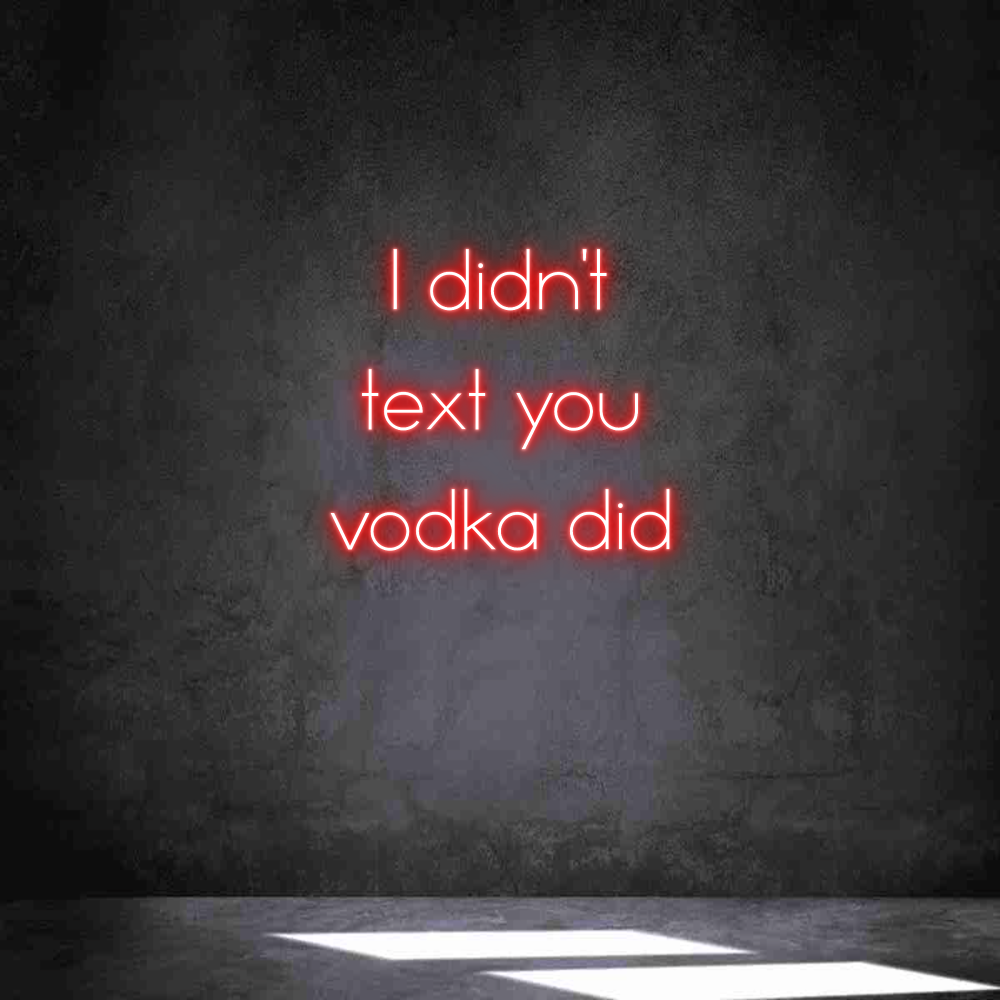 Neon personalizado: I didn't
tex...