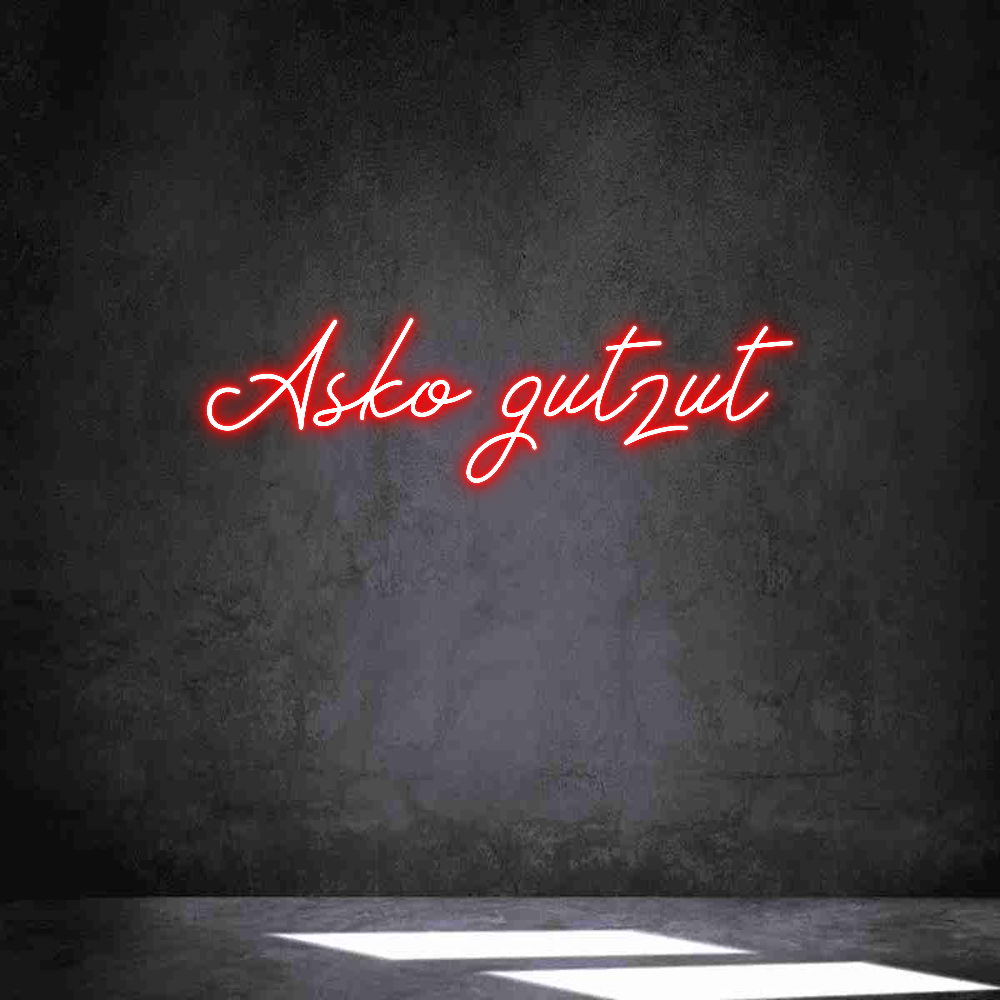 Neon personalizado: Asko gutzut