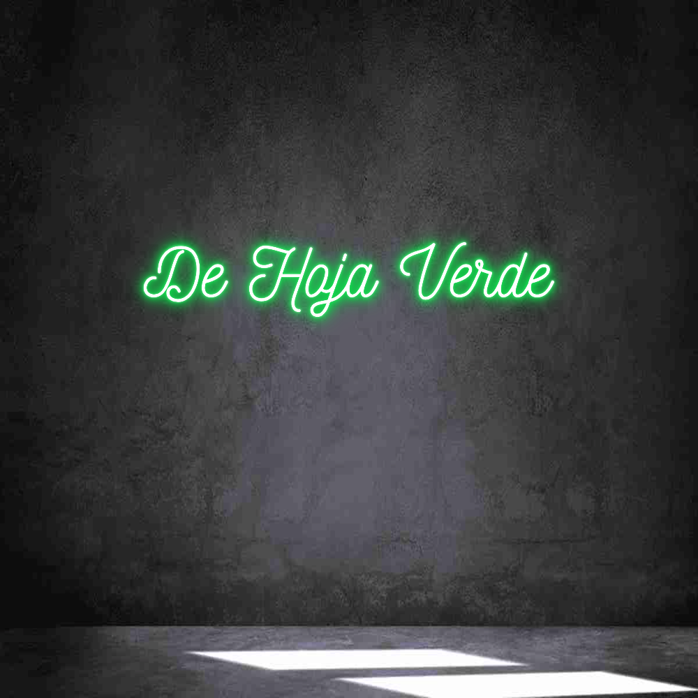 Neon personalizado: De Hoja Verde