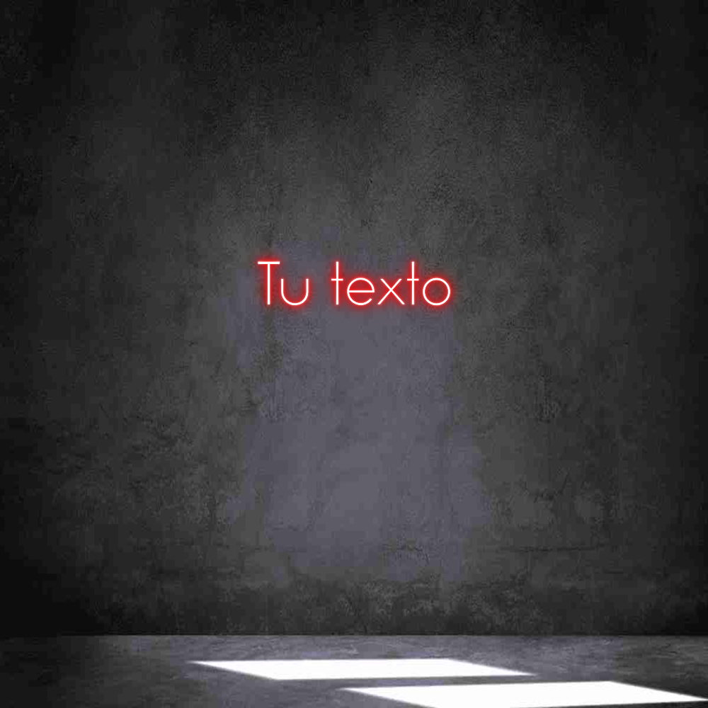 Neon personalizado: Tu texto