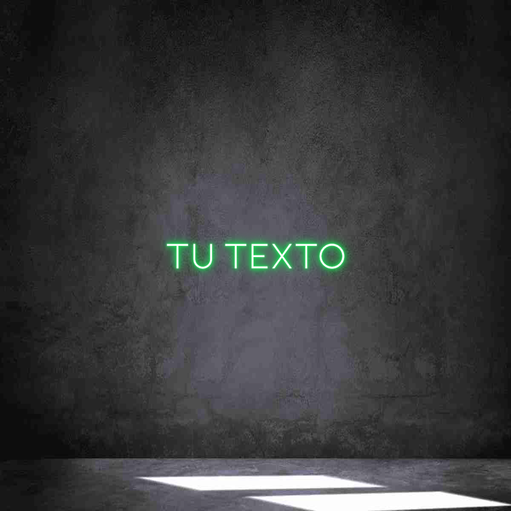 Neon personalizado: Tu texto