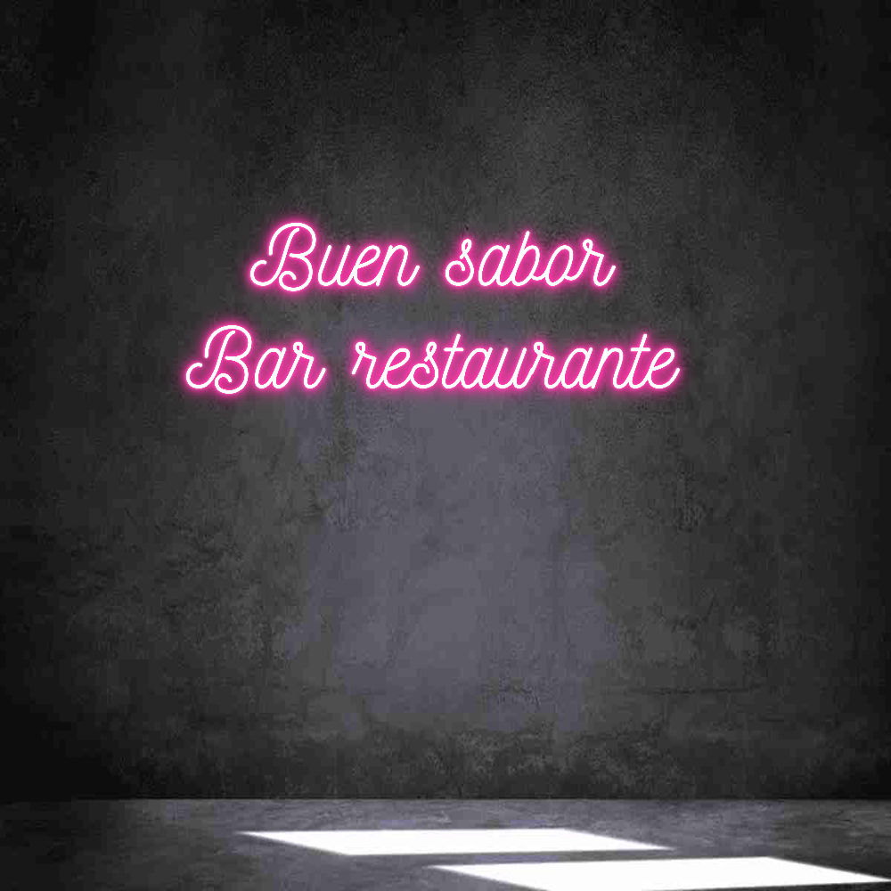 Neon personalizado: Buen sabor 
...