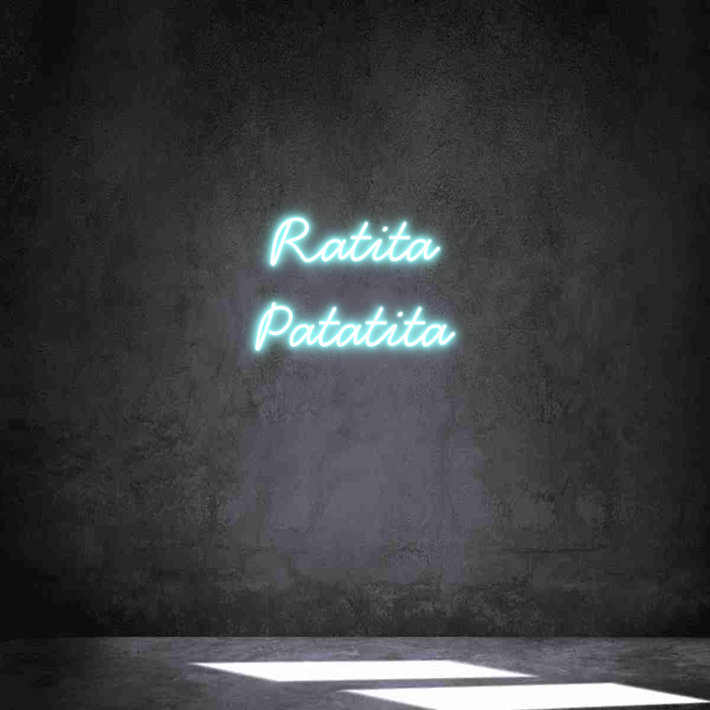 Neon personalizado: Ratita
Patat...