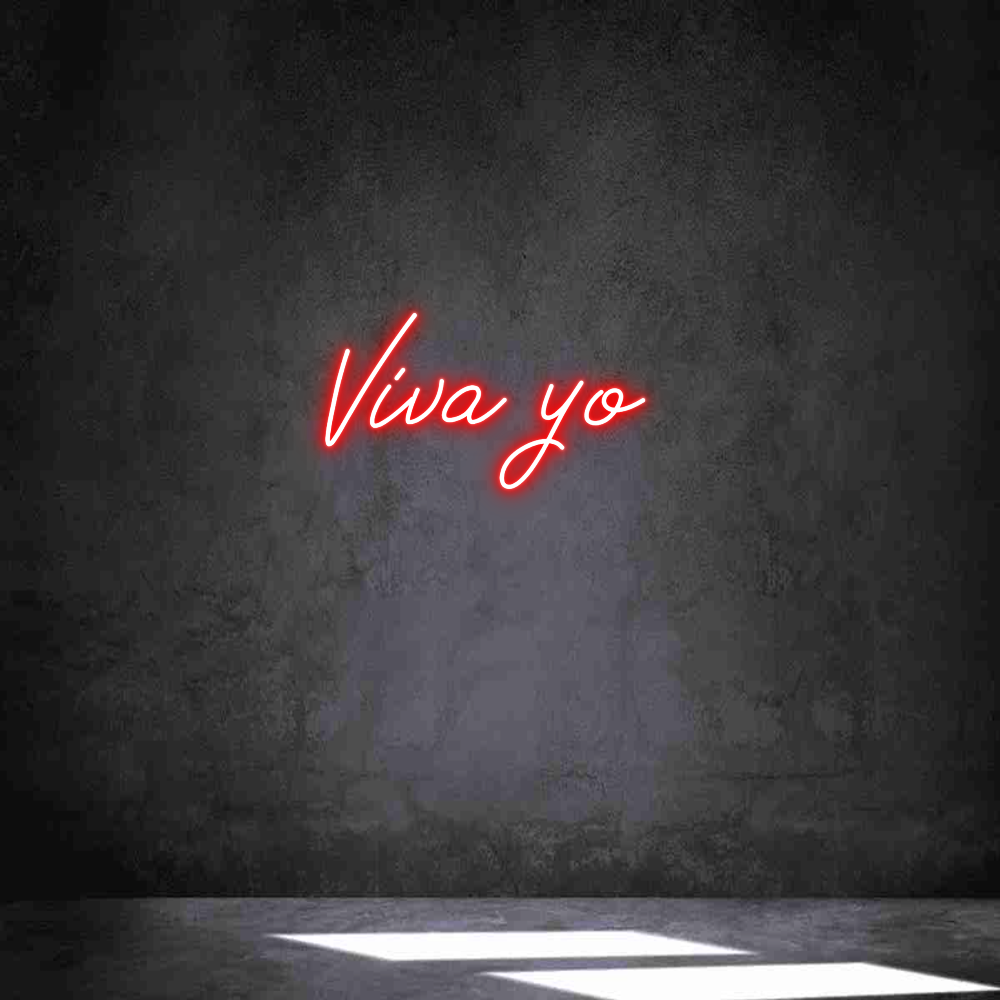 Neon personalizado: Viva yo