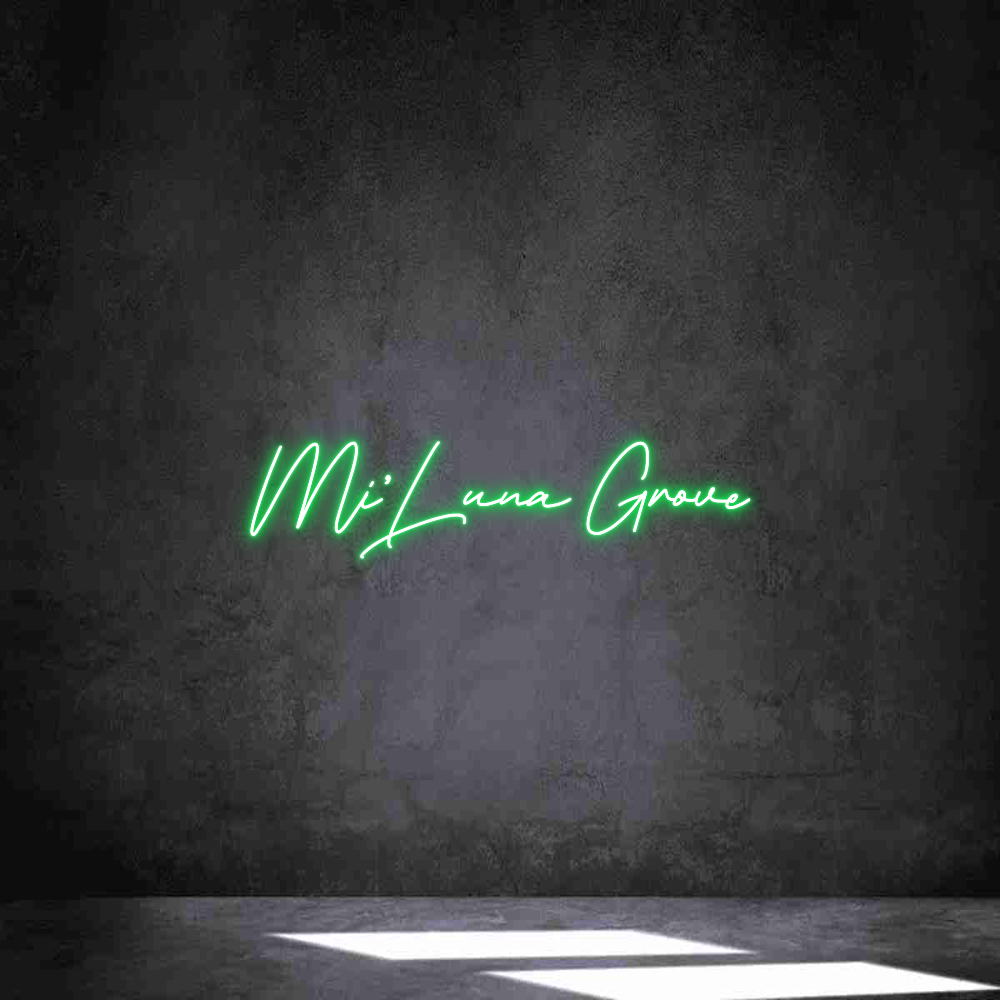 Neon personalizado: Mi’Luna Grove