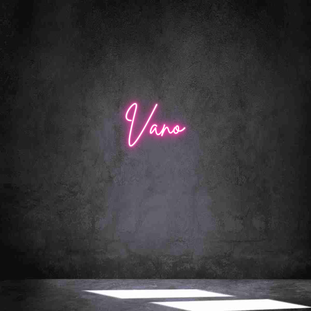 Neon personalizado: Vano