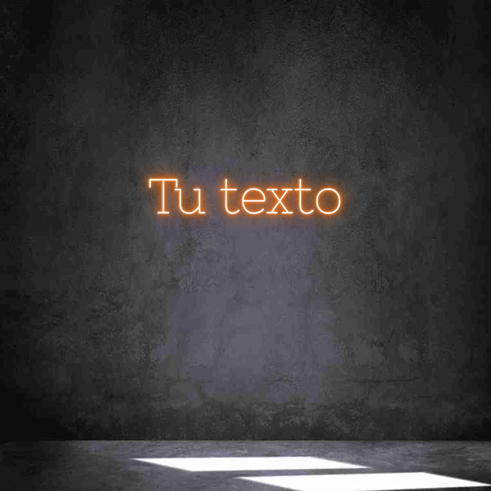 Neon personalizado: Tu texto