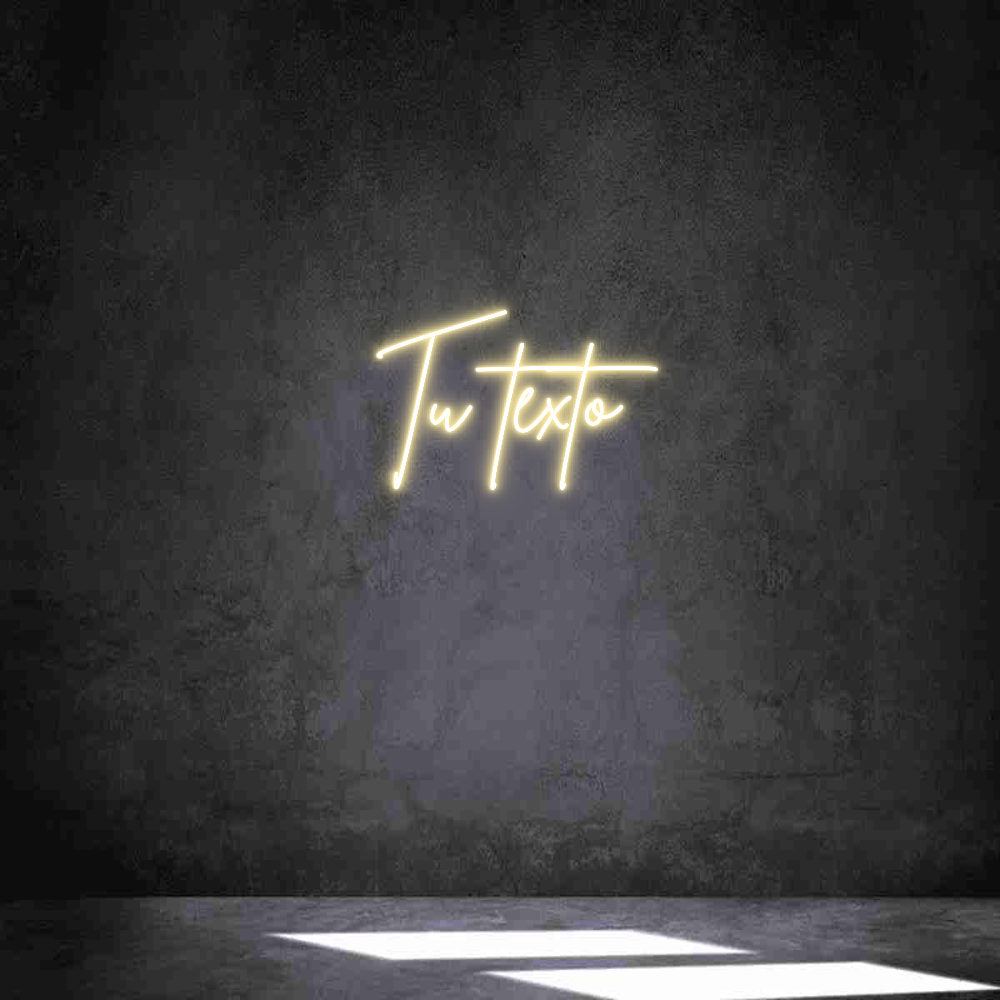 Neon personalizado: Tu texto