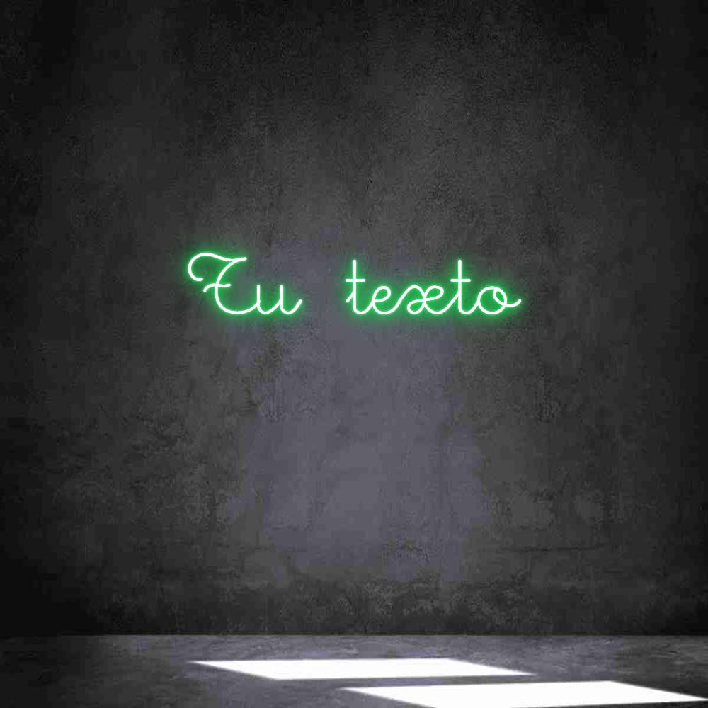 Neon personalizado: Tu texto