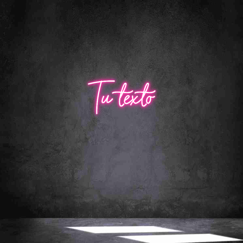 Neon personalizado: Tu texto