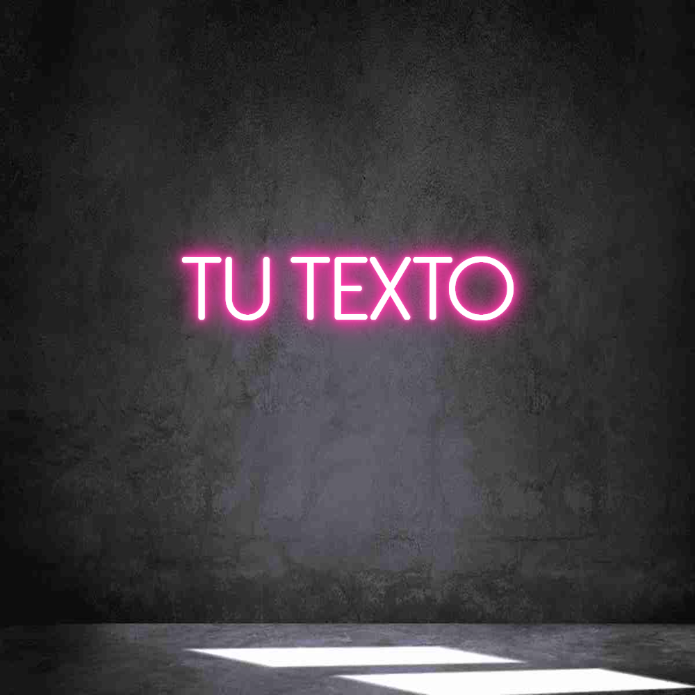 Neon personalizado: Tu texto