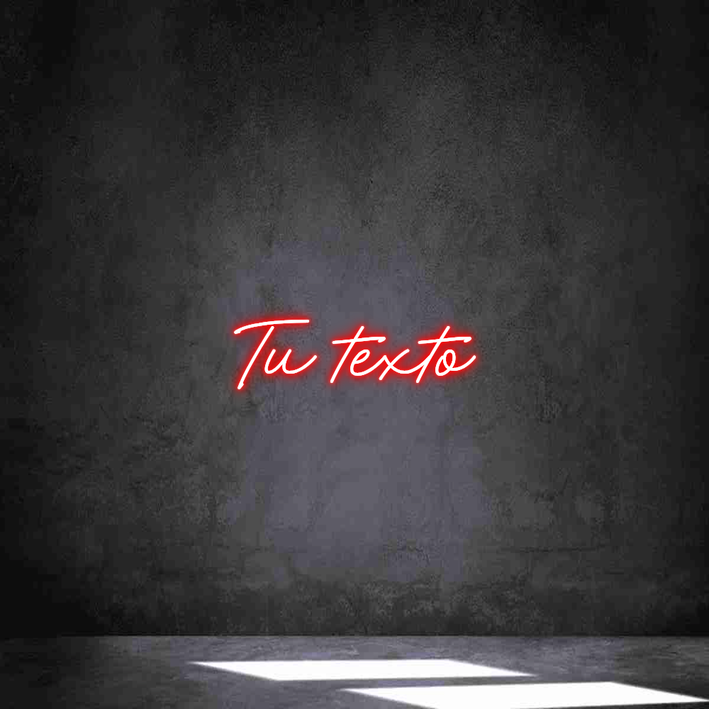 Neon personalizado: Tu texto