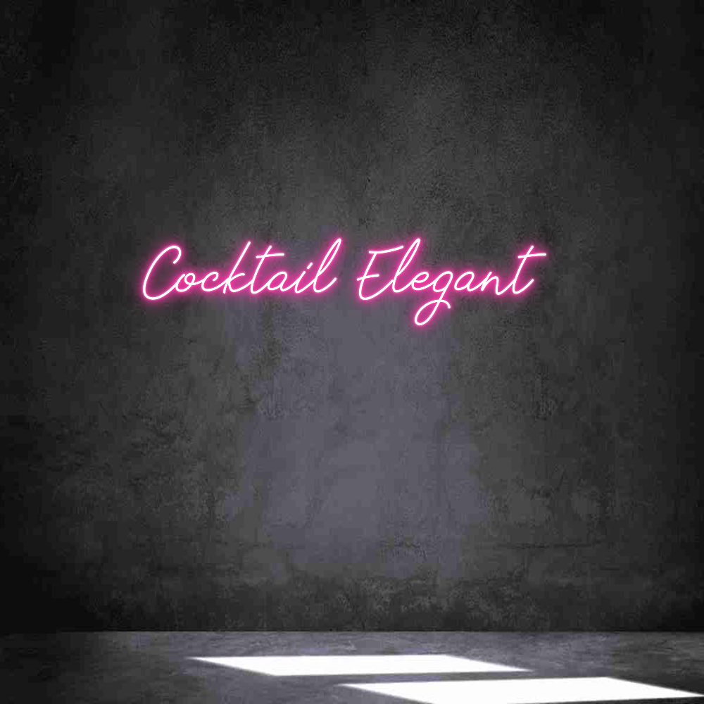 Neon personalizado: Cocktail Eleg...