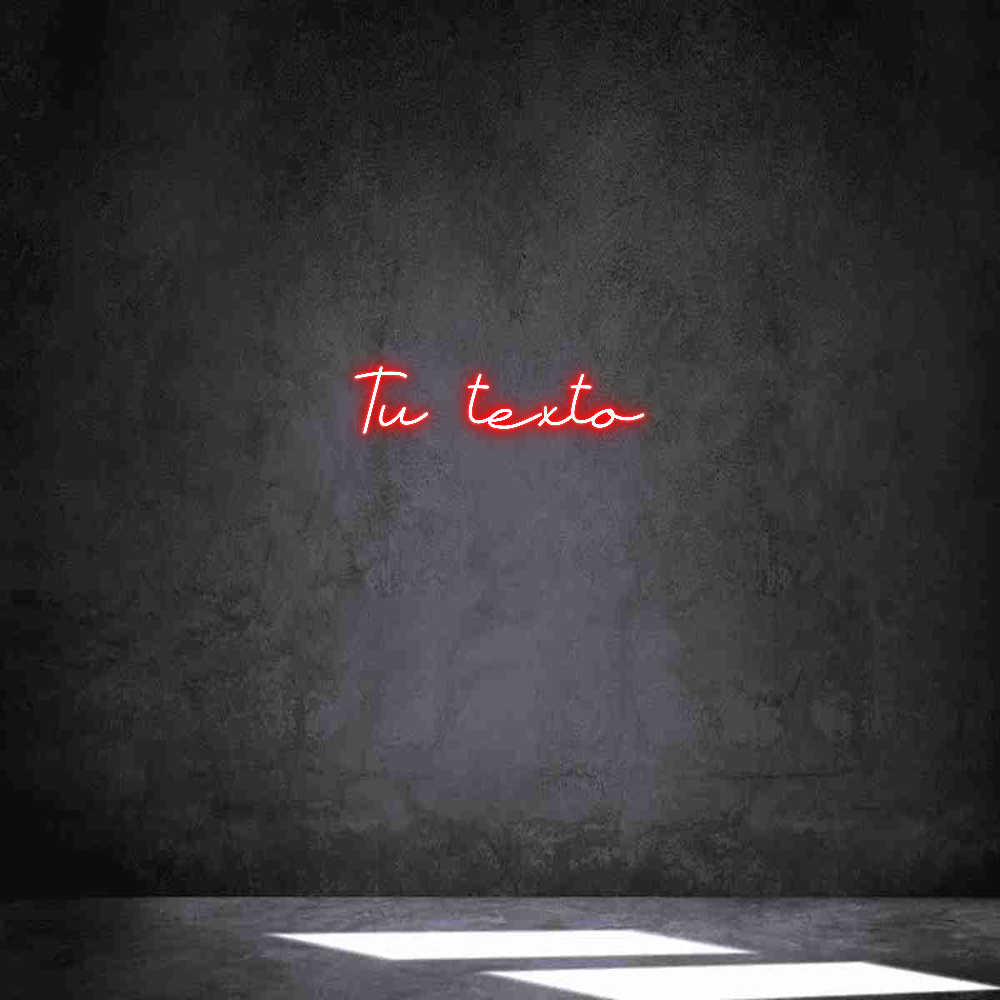 Neon personalizado: Tu texto