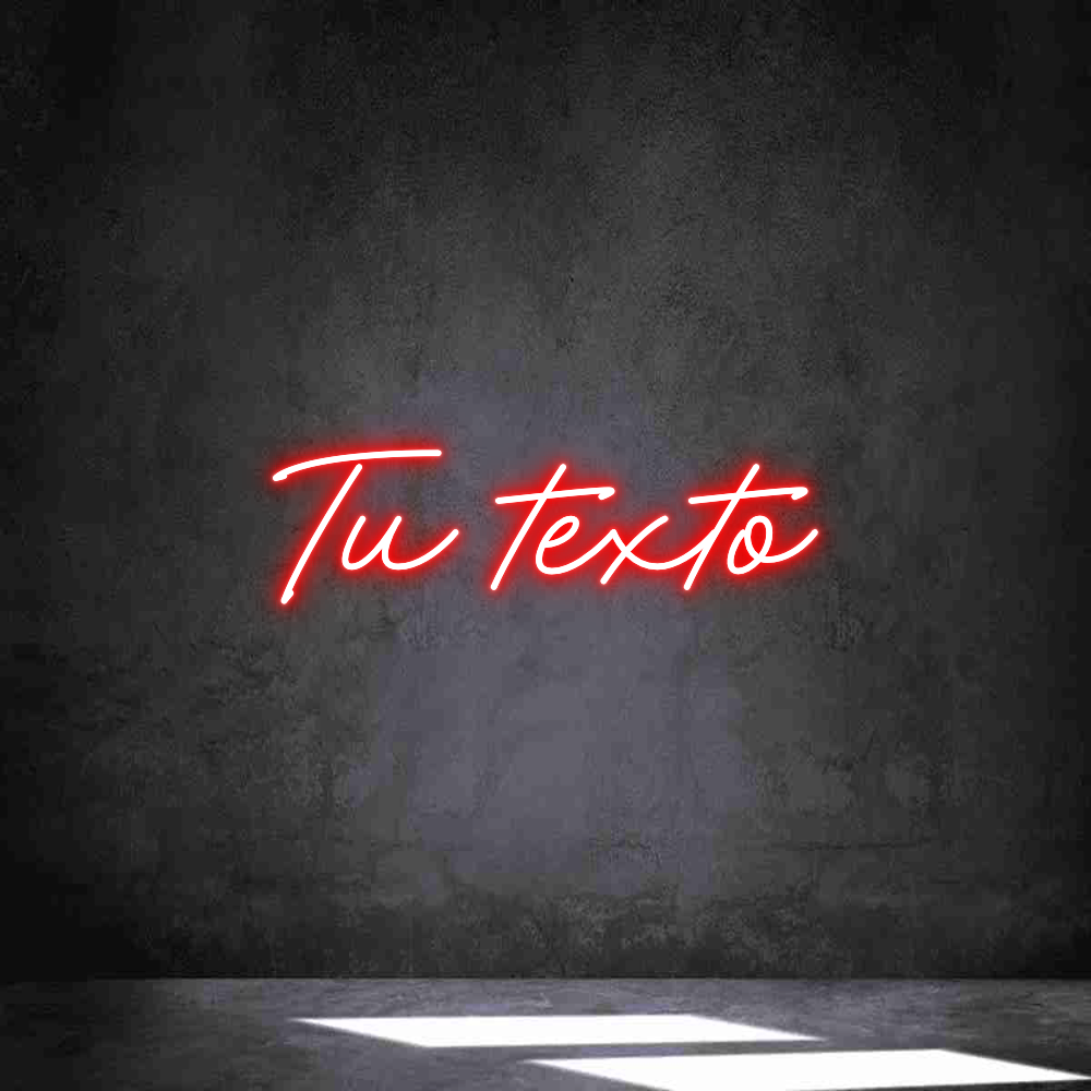 Neon personalizado: Tu texto