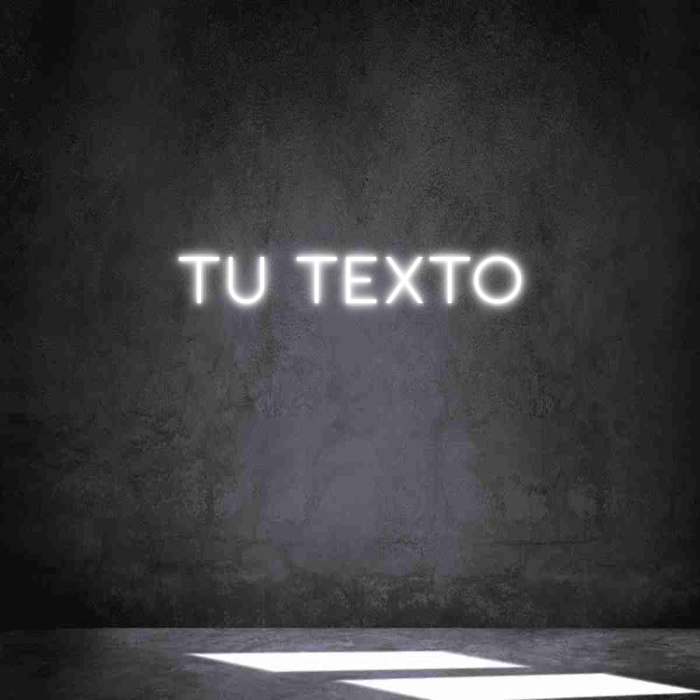 Neon personalizado: Tu texto