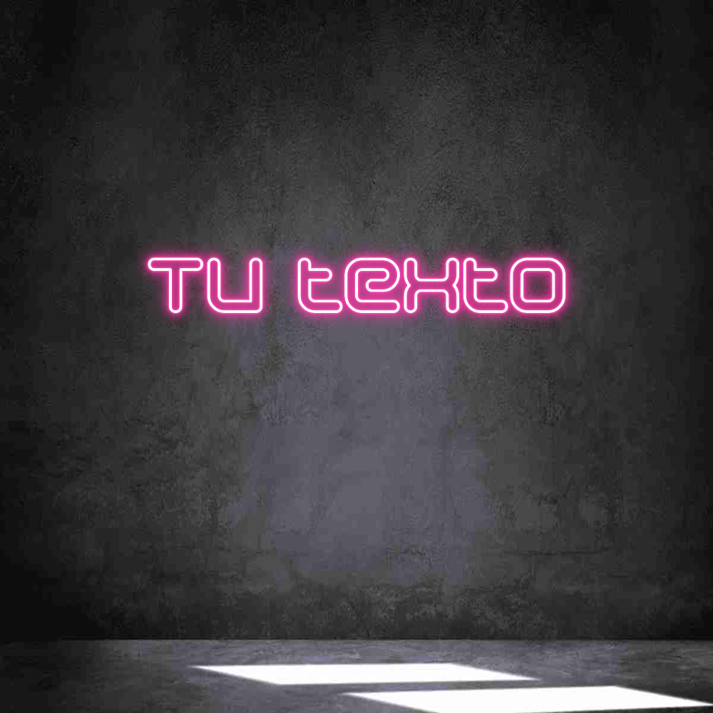 Neon personalizado: Tu texto