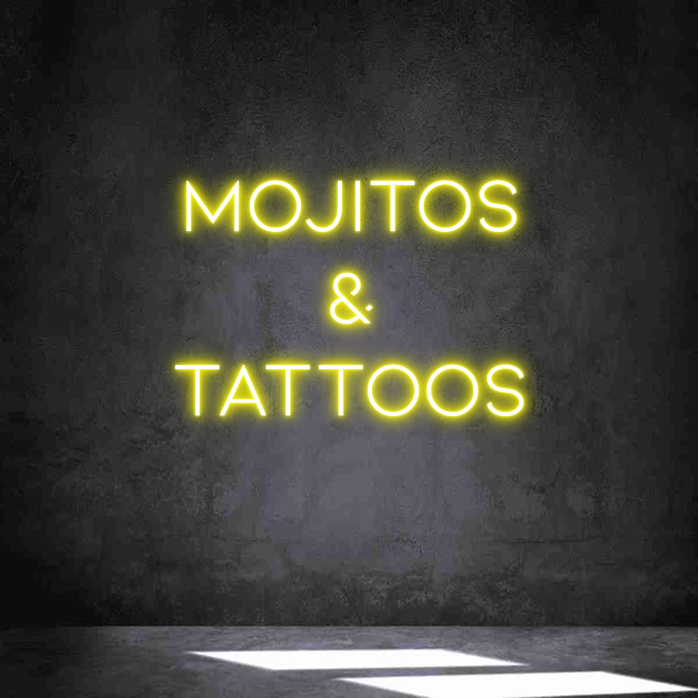 Neon personalizado: MOJITOS
&
T...