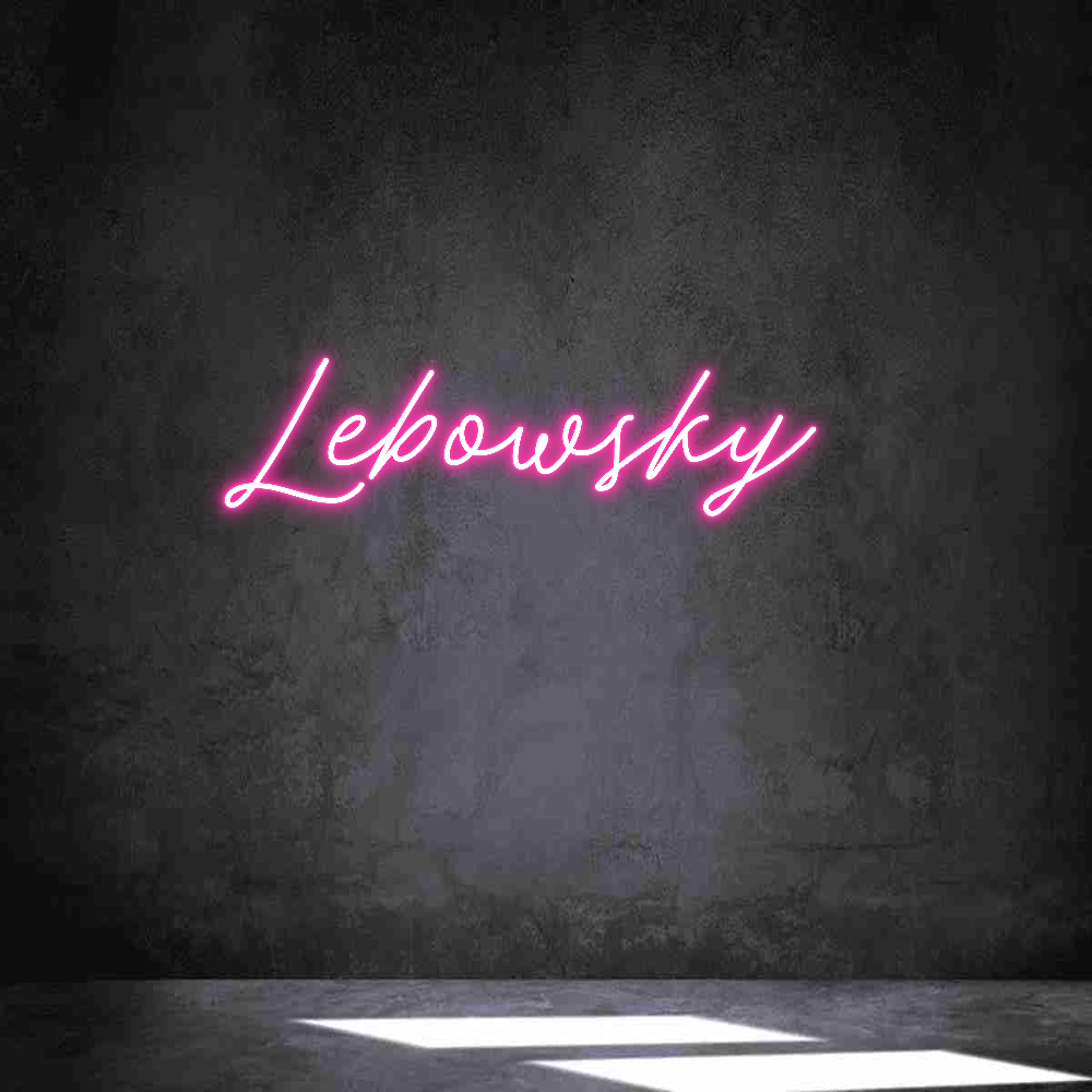 Neon personalizado: Lebowsky