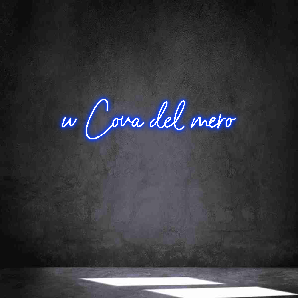 Neon personalizado: w Cova del mero