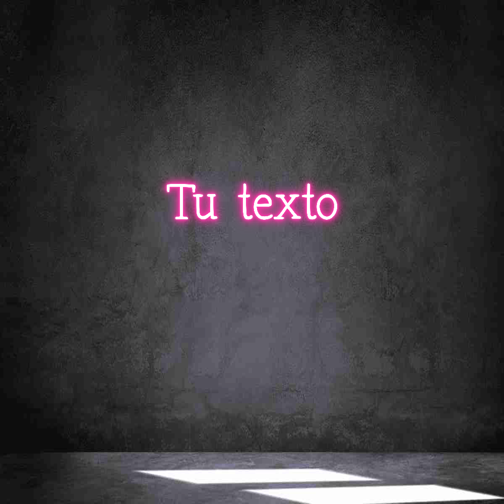 Neon personalizado: Tu texto