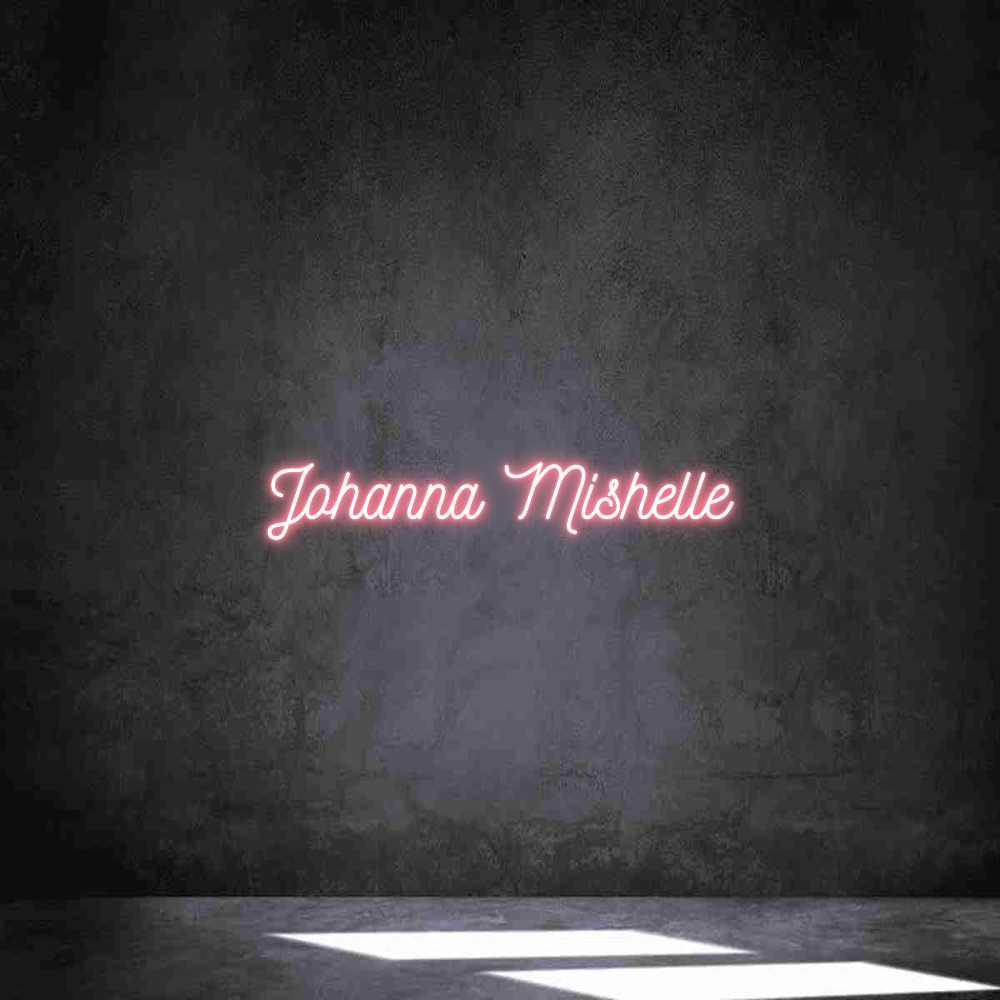 Neon personalizado: Johanna Mishe...